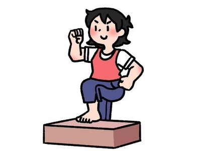 ステップ運動で脳トレ!