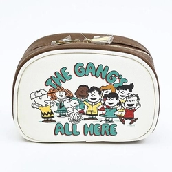 スヌーピーのラウンドポーチ。レトロ感溢れるポップな配色がたまらなくおしゃれ。