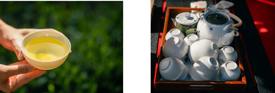 【野点スペースで提供したお茶】