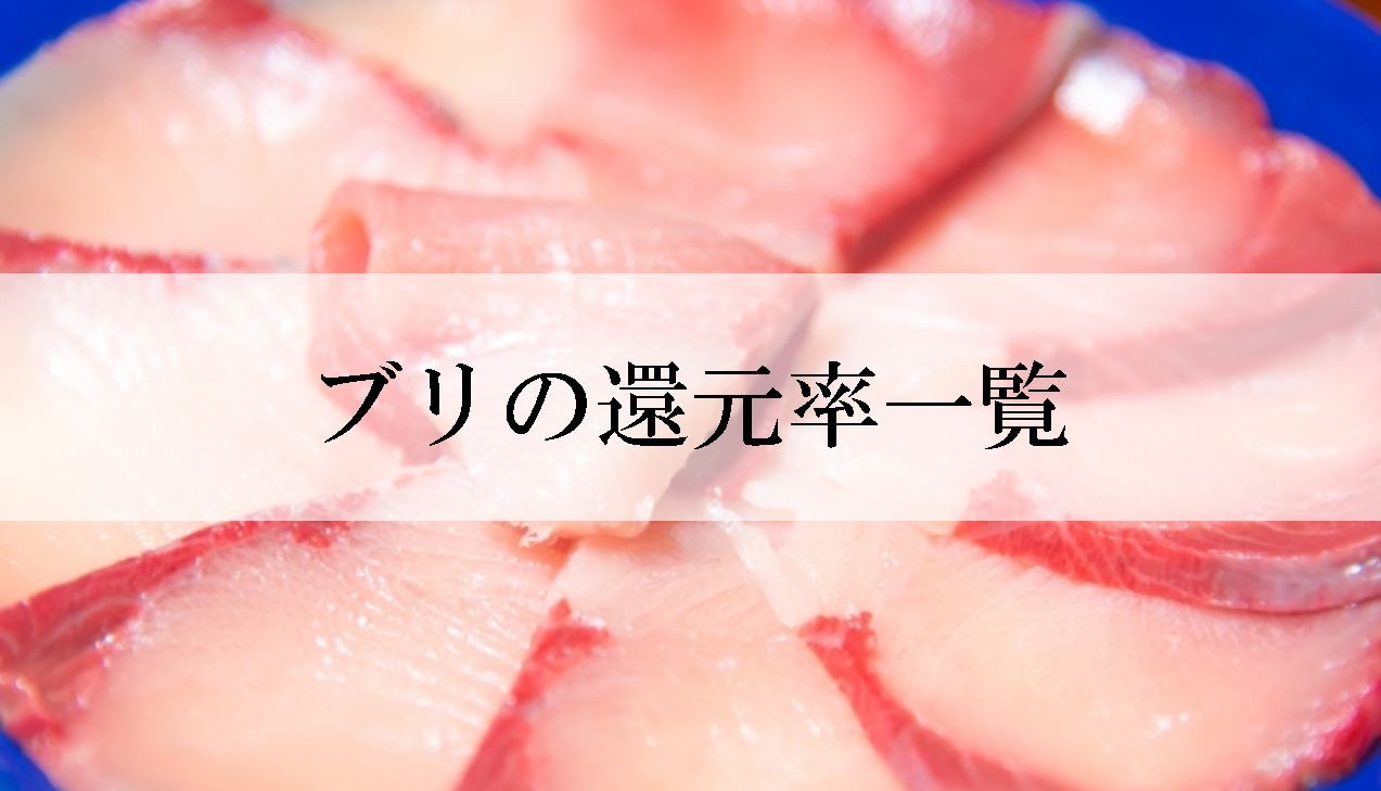 【2025年8月版】ふるさと納税でもらえる『ぶり（はまち）』の還元率ランキングを発表