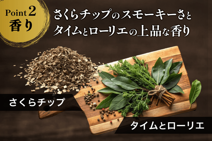 【Point2】2種のフレーバーで軽やかな香りへ