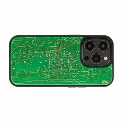 FLASH 関西回路線図 iPhone 14Proケース　緑