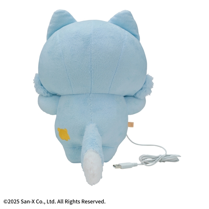 あったかぬいぐるみ　アオイコオオカミ　背面