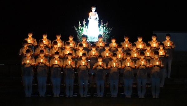 令和4年度（2022年度）の戴灯式の様子