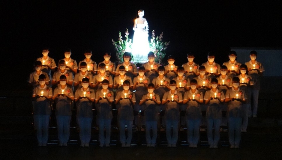 令和4年度（2022年度）の戴灯式の様子