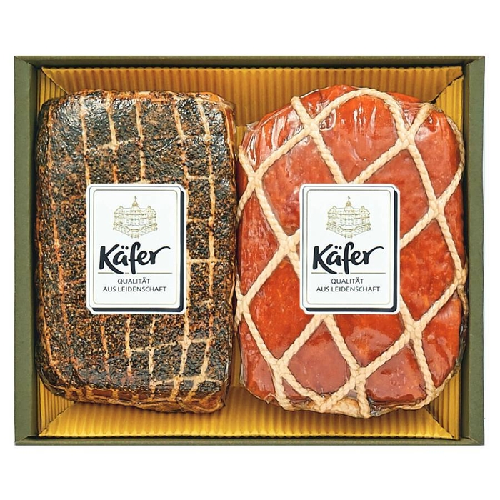 ＜Kafer＞ハム詰合せ(ボンレスハム280g×1、ポークハム220g×1)