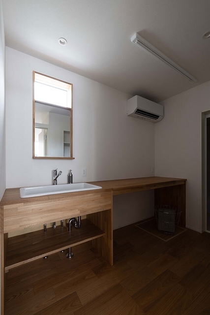 洗面化粧台+物干し