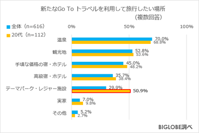 新たなGo To トラベル利用場所