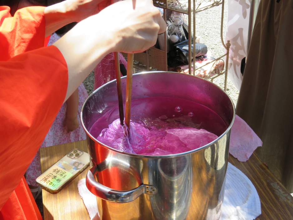 染物体験②(過去開催の様子)