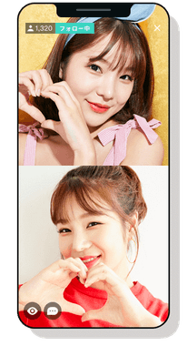 配信画面イメージ(2人ver)