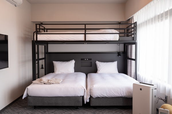 シングルからフォースまで多彩なタイプを揃える客室