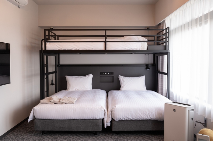 シングルからフォースまで多彩なタイプを揃える客室