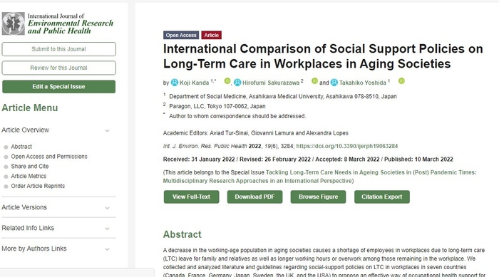 IJERPHに掲載された論文の表紙
