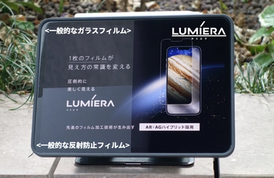 シリーズ累計販売数6万枚突破の スマートフォン用画面保護フィルム「LUMIERA」、 iPad向け製品を応援購入サービス「Makuake」で先行販売開始