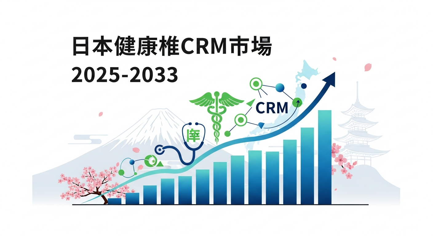 日本のヘルスケアCRM市場は加速が期待され、2033年までに USD 2,120 million に到達｜8.30% CAGRで成長