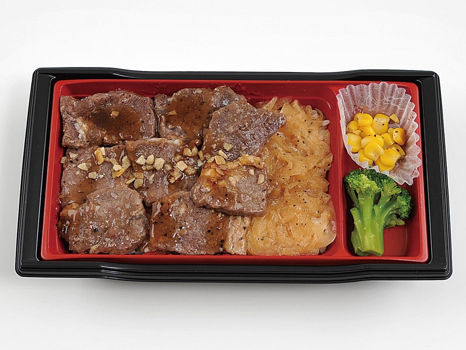 肉が旨い!牛カットステーキ弁当