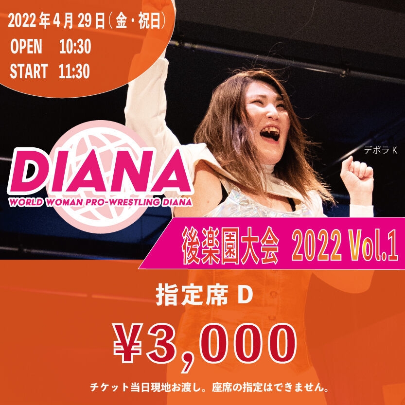 指定席D　3,000円