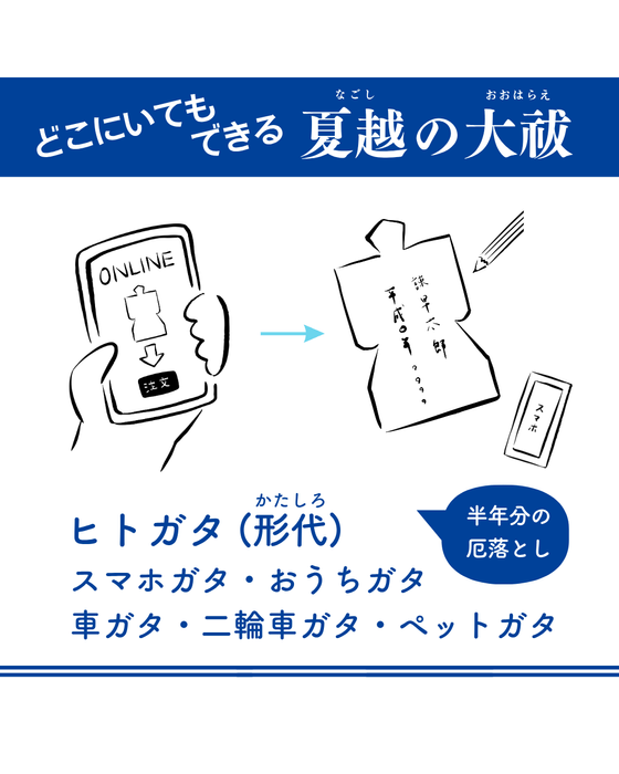 どこにいても夏越の大祓