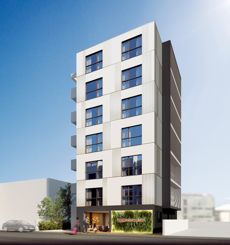 「(仮称)Rakuten STAY Naha Ti-da」パース