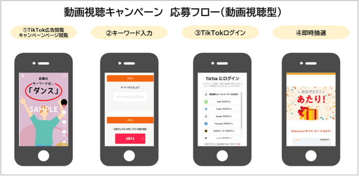 動画視聴キャンペーン　応募フロー