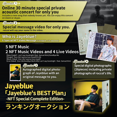 「Jayeblue's BEST Plan」 -NFT Special Complete Edition-　The Special Auction!!