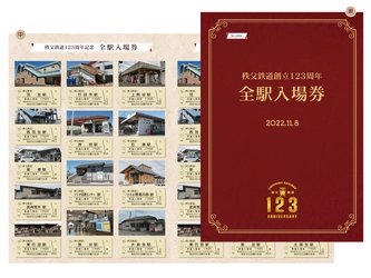 秩父鉄道創立123周年記念　 全37駅をセットした入場券を11月8日(火)に販売開始　 ～11月23日(水・祝)にサコッシュとメモクリップを販売開始～