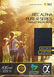 Intersolar Europe 2022で最新の高効率ソーラーパネルを発表　 “REC Alpha PURE-R”は革新技術により高効率を実現