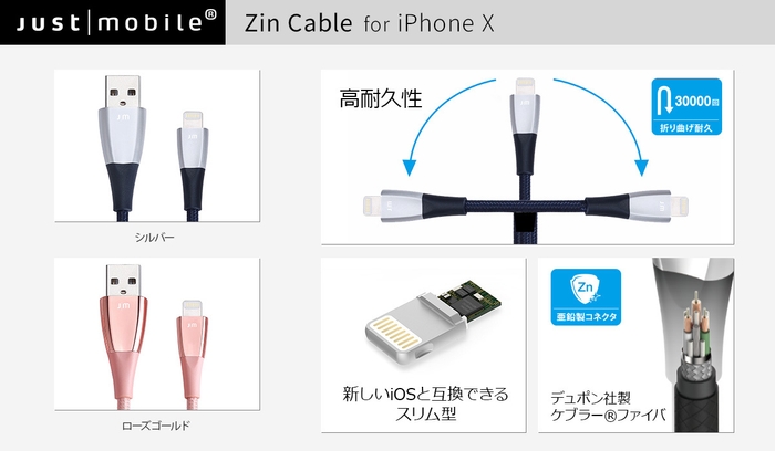 Just Mobile Zin Cable(ジンケーブル)