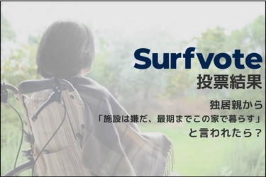 1人で過ごさせることに不安を感じる独居親から「施設は嫌だ、最期までこの家で暮らす」と言われたら？Surfvote投票結果