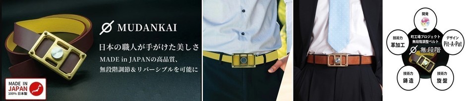 3つの町工場＋デザイナーで実現した新商品 “ベルトが合わない”を解消 