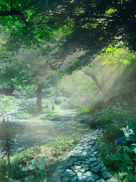 霧状の「入道雲」がガーデンをしっとりと包み込む(イメージ画像)