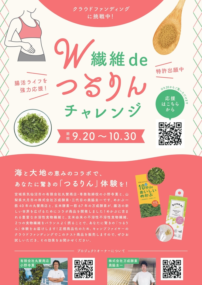 W繊維deつるりんチャレンジ