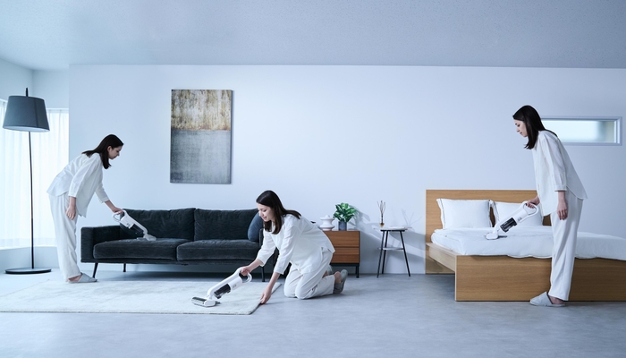 コードレスで家中すみずみまで清潔に