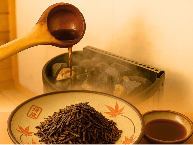 オリジナルのほうじ茶ロウリュ