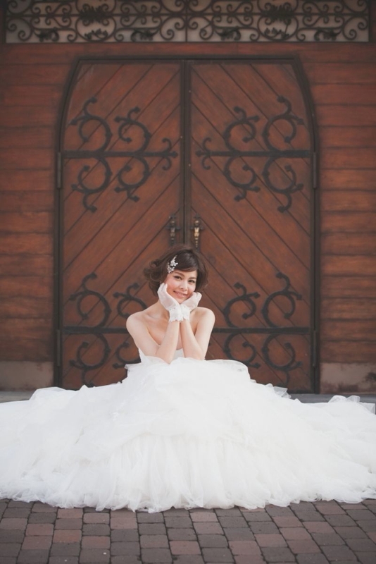 王室の女王様の様な気分で撮影