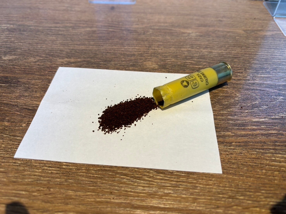 弾丸から取り出して入れるコーヒー！