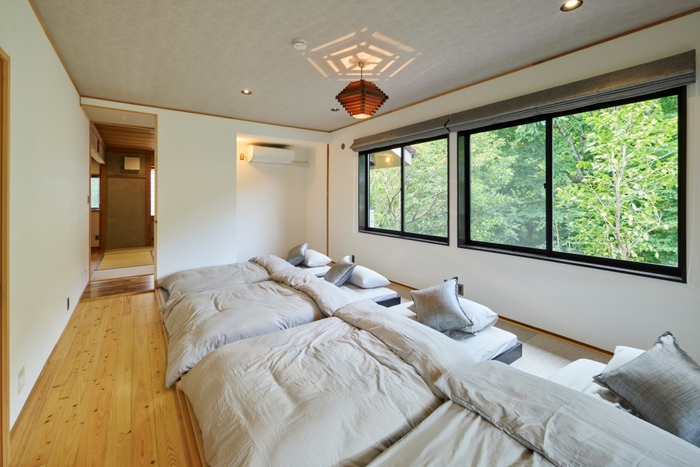 ゆったりとしたベットルーム