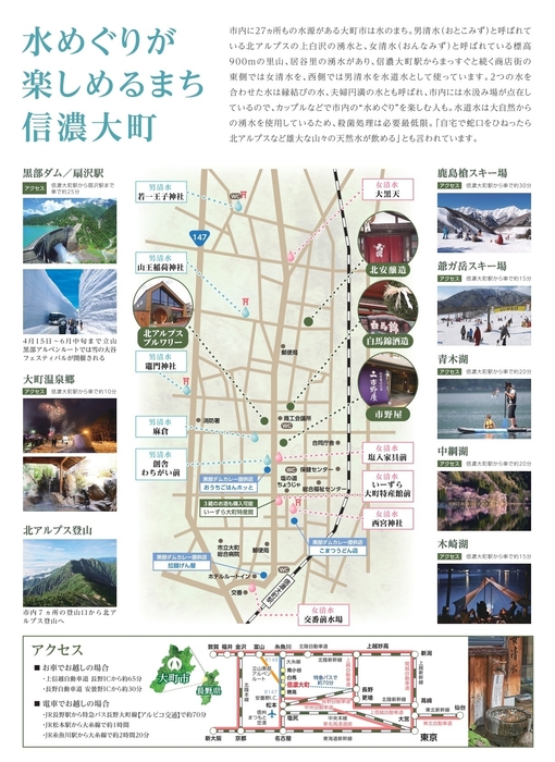 信濃大町 観光MAP