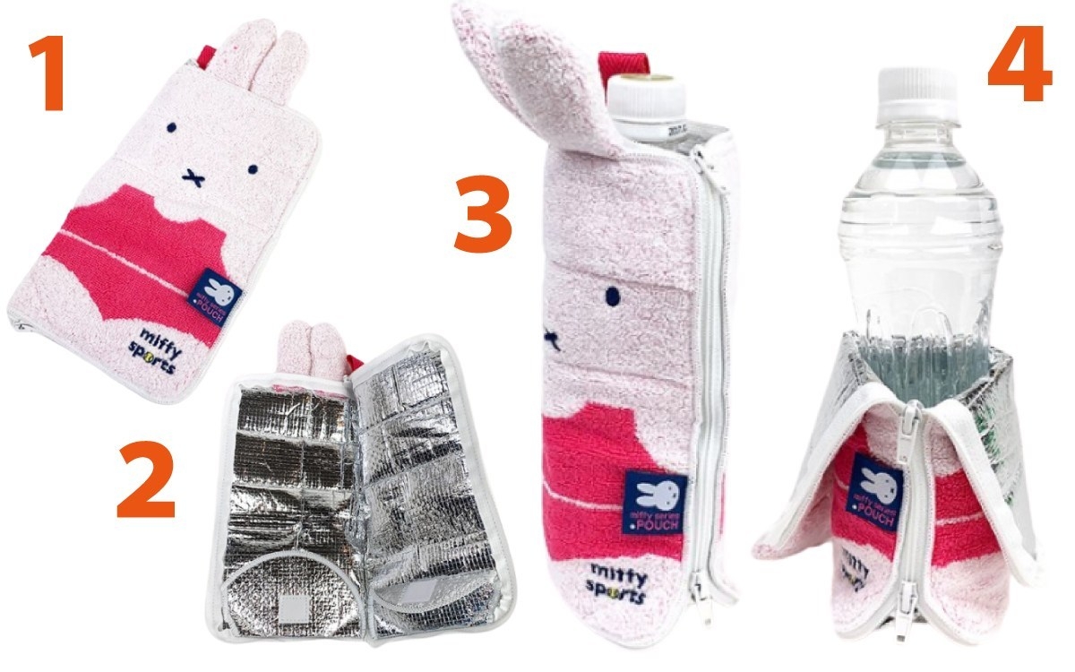 ペットボトルがそのまま入って手もふけるヒットアイテム 暑さ対策と水分補給もミッフィーと一緒 Newscast