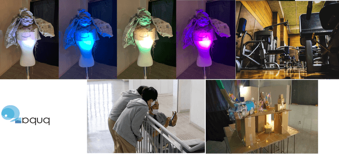 2020年のpupaフェーズ1「逆再生動画・エモい写真・創作品展」の様子