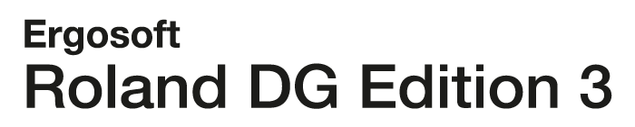 Ergosoft Roland DG Edition 3 ロゴ