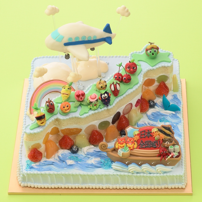 準グランプリ作品_日本全国巡りケーキ