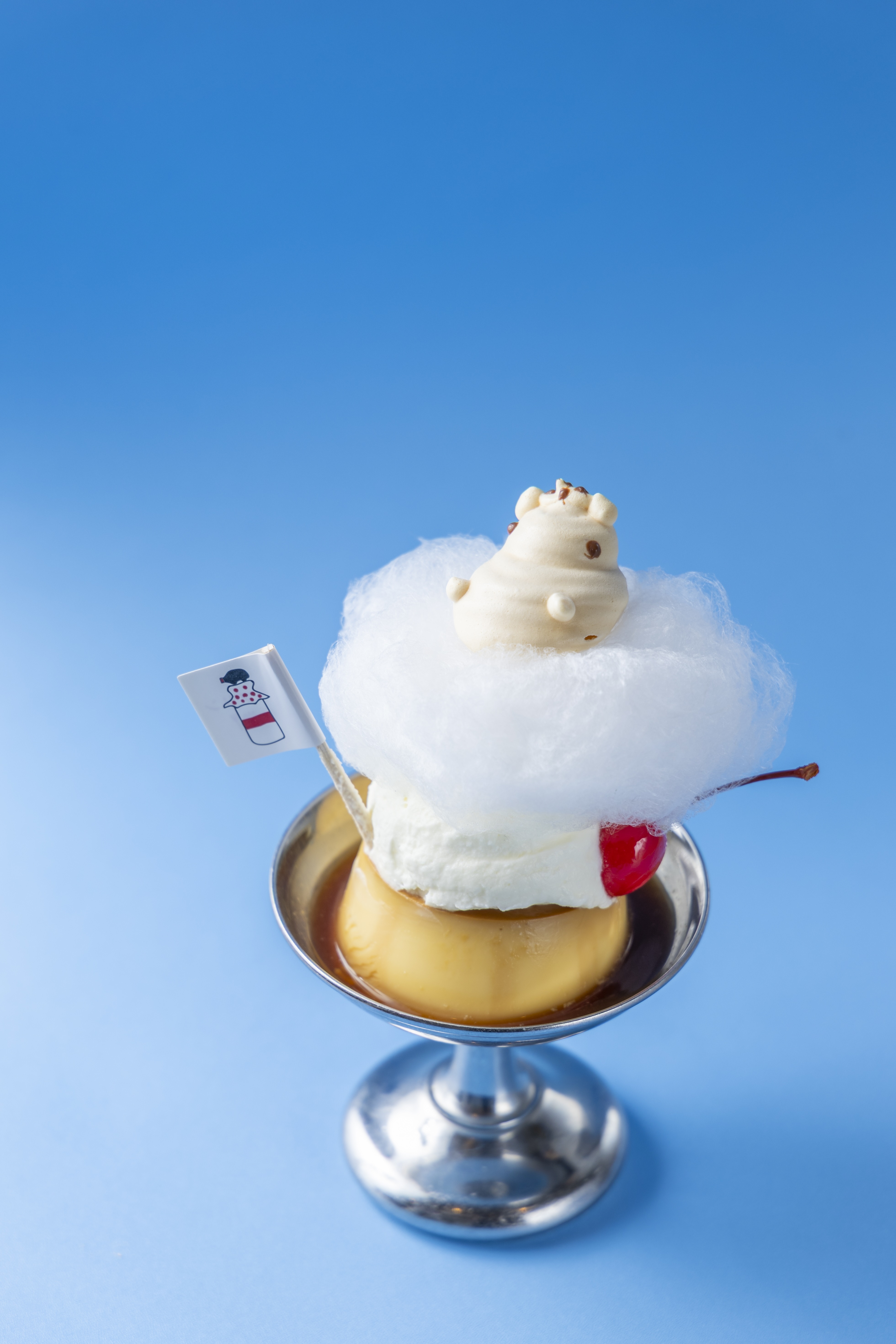 「食堂の湯けむり皿プリン」580円