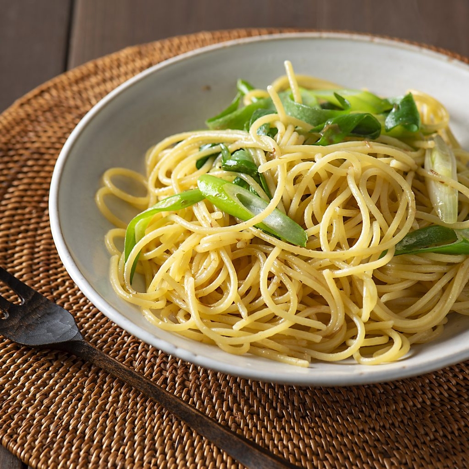 和風めんつゆパスタ(すだち鰹めんつゆ使用)