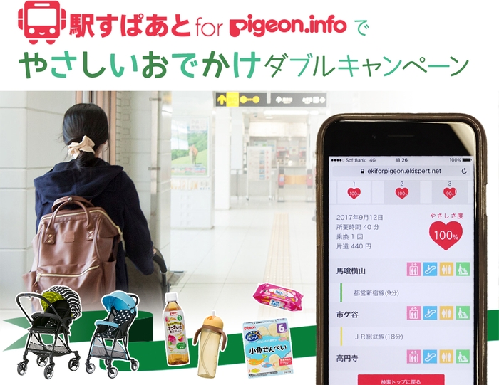 「やさしいおでかけダブルキャンペーン」イメージ画像