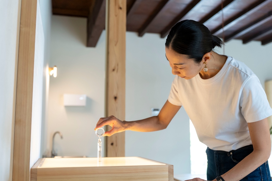 お守り香水作り体験の様子7