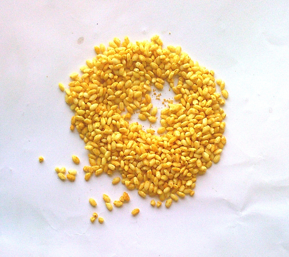 幸せになって米の米粒