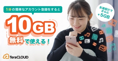 無料カンタン登録で【最大15GB】ゲット? 写真?動画?をバックアップするなら「TeraCLOUD」