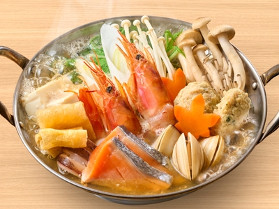 あご出汁醤油!「寄せ鍋」1,180円(税込1,298円)