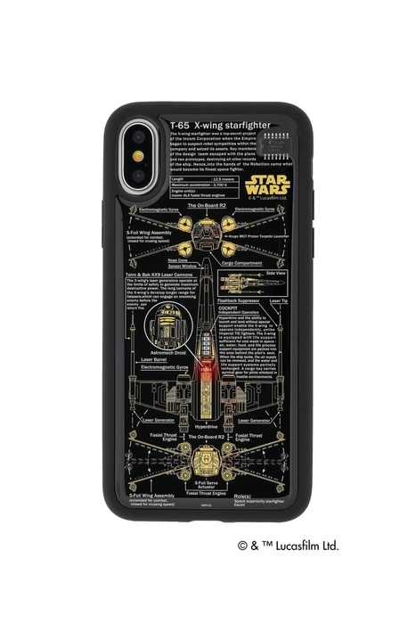 iPhone Xケース X-WING(TM) 黒